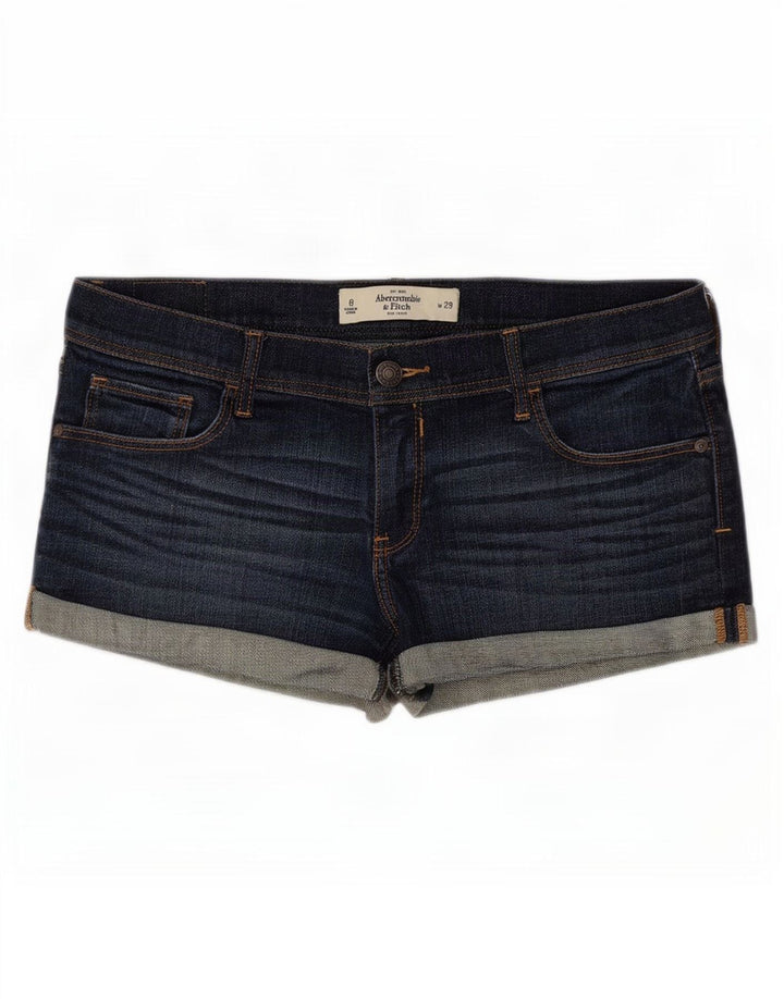 Damskie spodenki jeansowe Abercrombie & Fitch US 8 Medium W29 granatowe