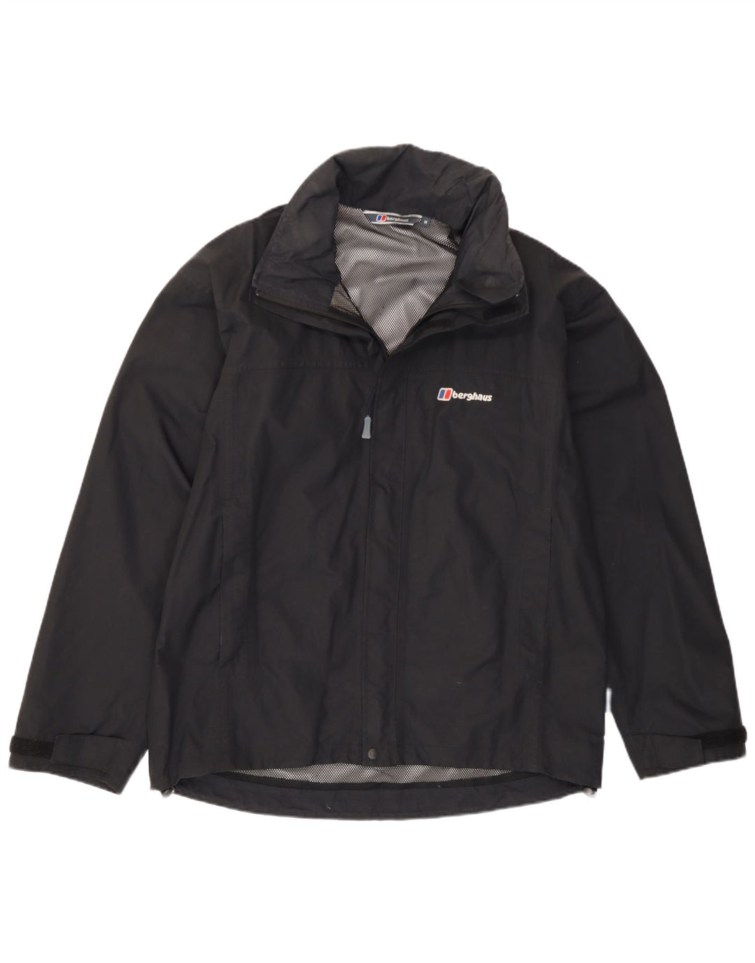 Męska kurtka przeciwdeszczowa z kapturem Berghaus UK 38 Średni czarny nylon