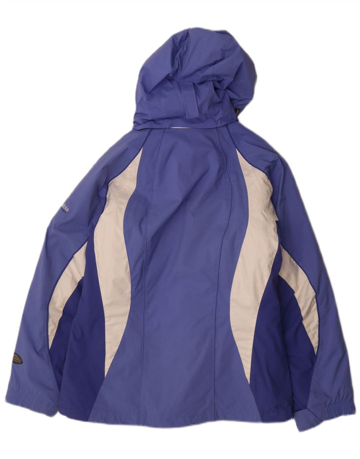 Damska kurtka wiatrówka Columbia Interchange UK 10 Small Blue Colorblock