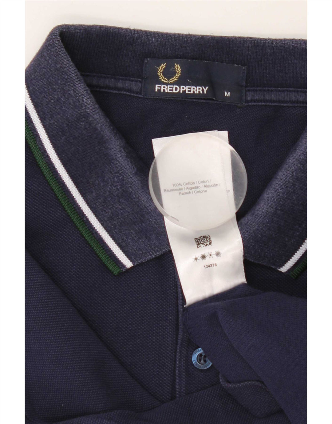 Męska koszulka polo Fred Perry, średnia, granatowa, bawełniana