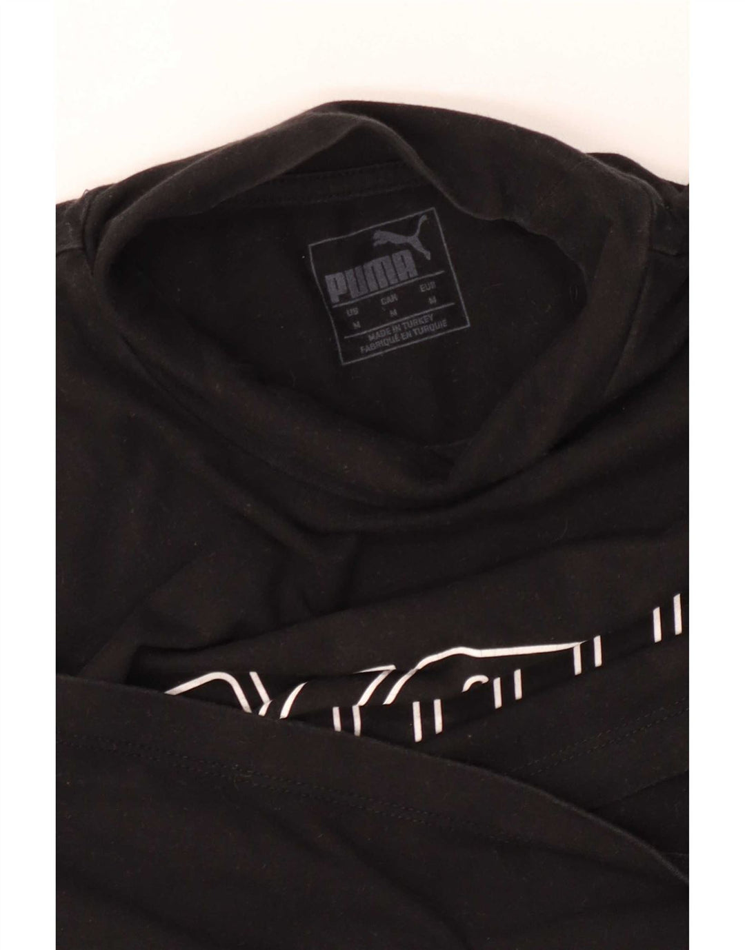 Damska koszulka Puma Crop Graphic z długim rękawem UK 12, średnia czerń