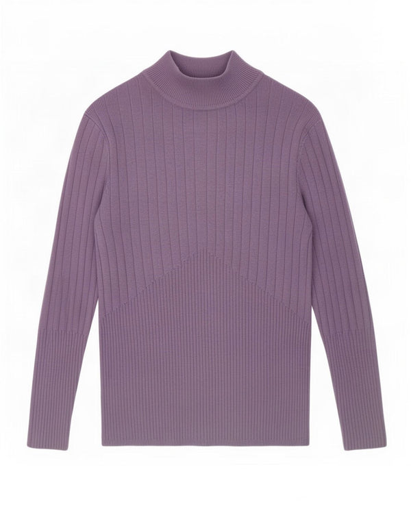 Marks & Spencer Damski sweter z golfem UK 10, mały fiolet