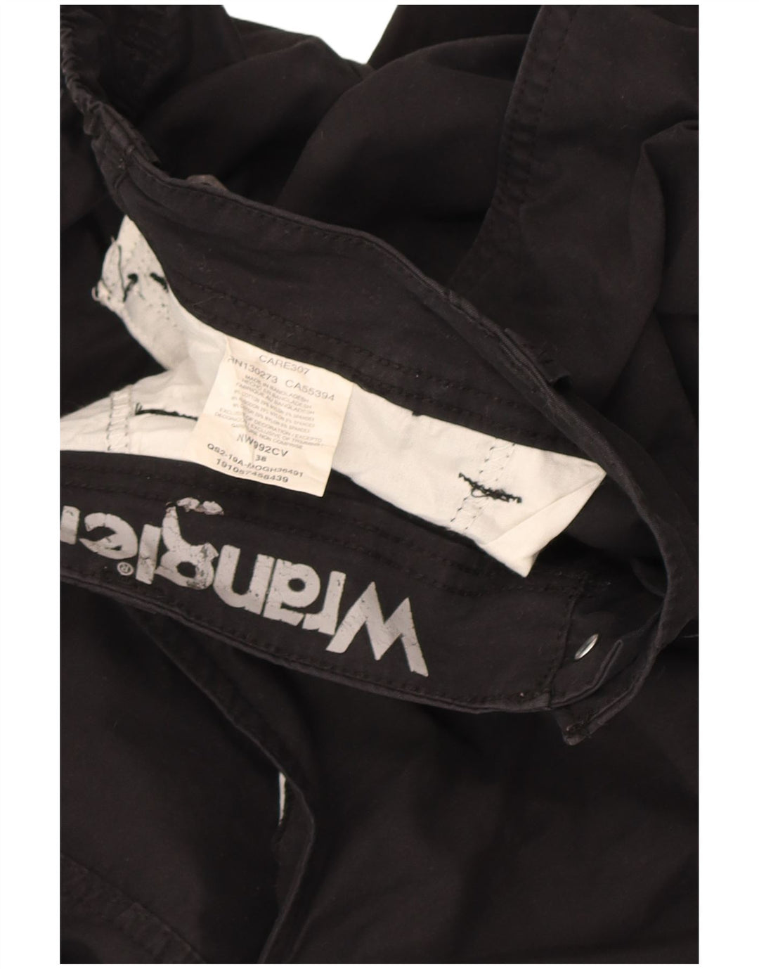 Męskie spodenki chino Wrangler W38 XL, czarne, bawełniane