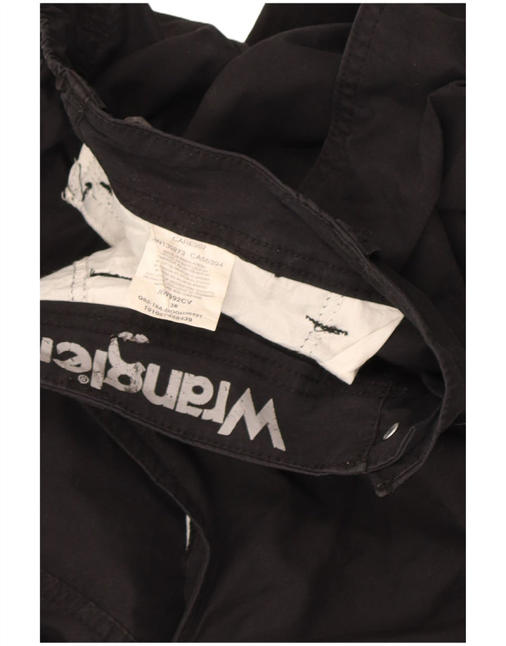 Męskie spodenki chino Wrangler W38 XL, czarne, bawełniane