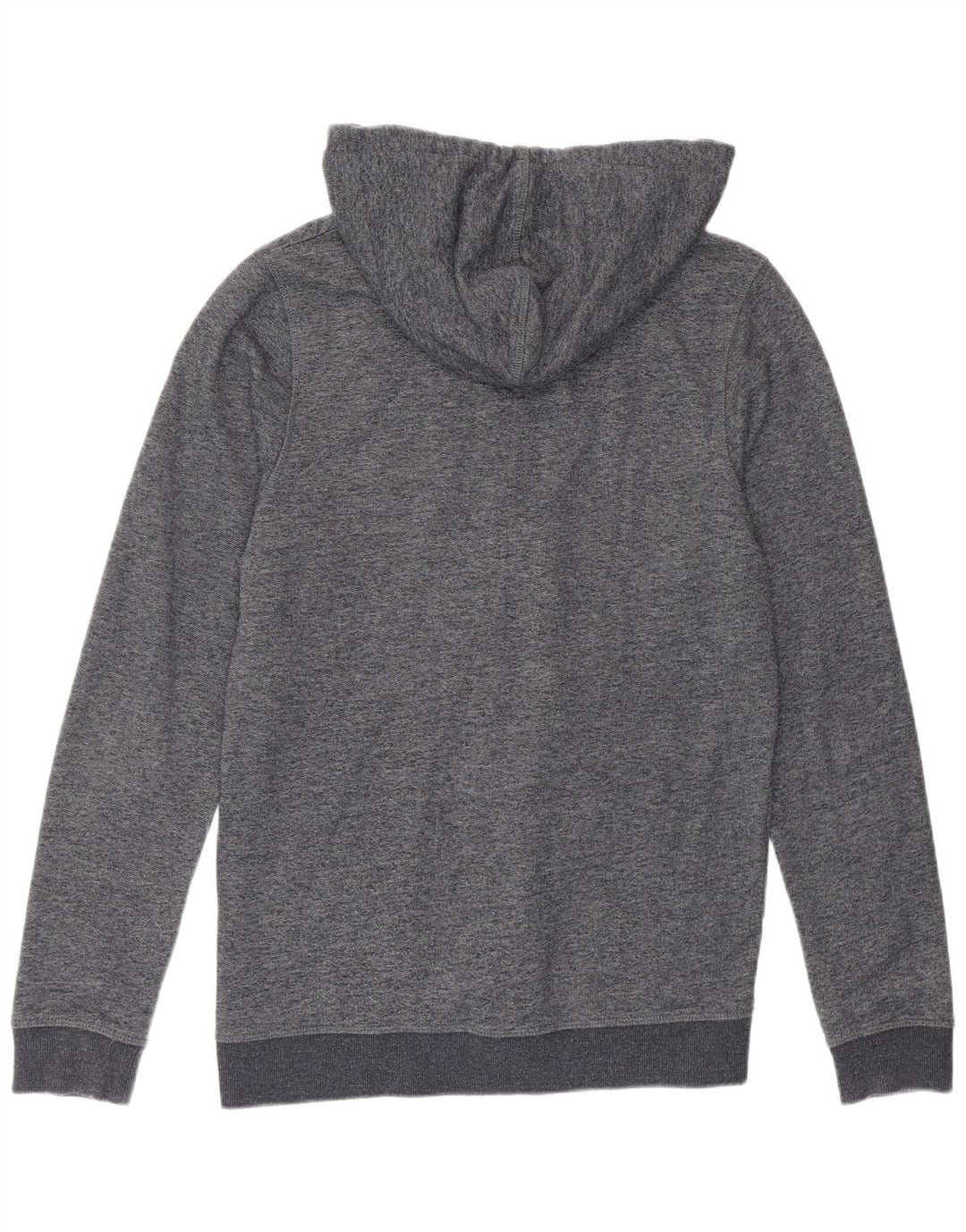 Męski sweter z kapturem i zamkiem Jack & Jones, średnioszary, nakrapiany poliester