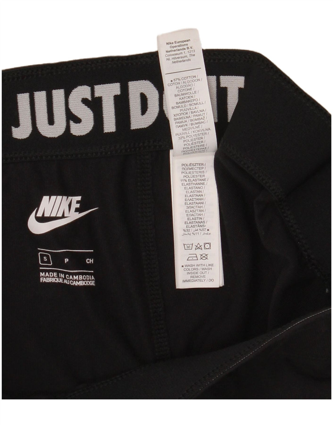 Damskie legginsy NIKE Graphic UK 8, małe, czarne, bawełniane