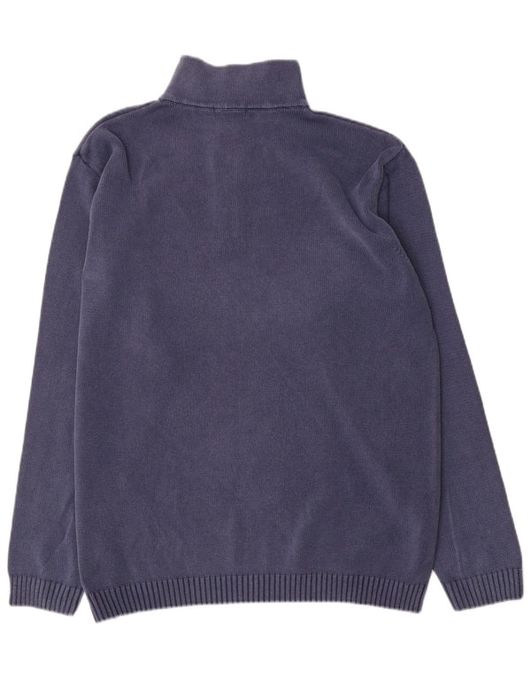 Męski sweter zapinany na zamek Gant XL, granatowy, bawełniany