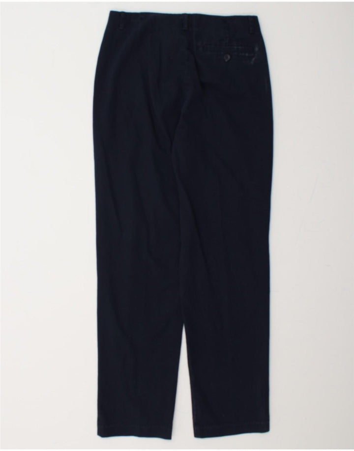 DOCKERS Womens Straight Casual Trousers W29 L30 Navy Blue Vintage Dockers and Second-Hand Dockers from Messina Hembry 