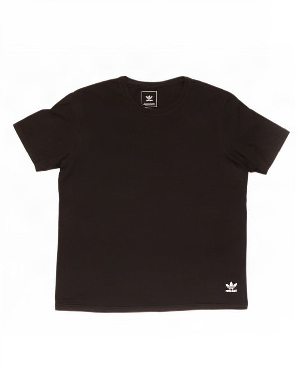 Adidas Męski T-shirt Top Duży Czarny