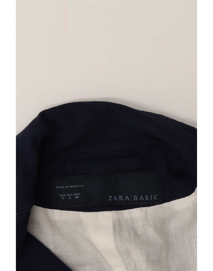 Zara damska marynarka zapinana na 1 guzik UK 10, mała granatowa