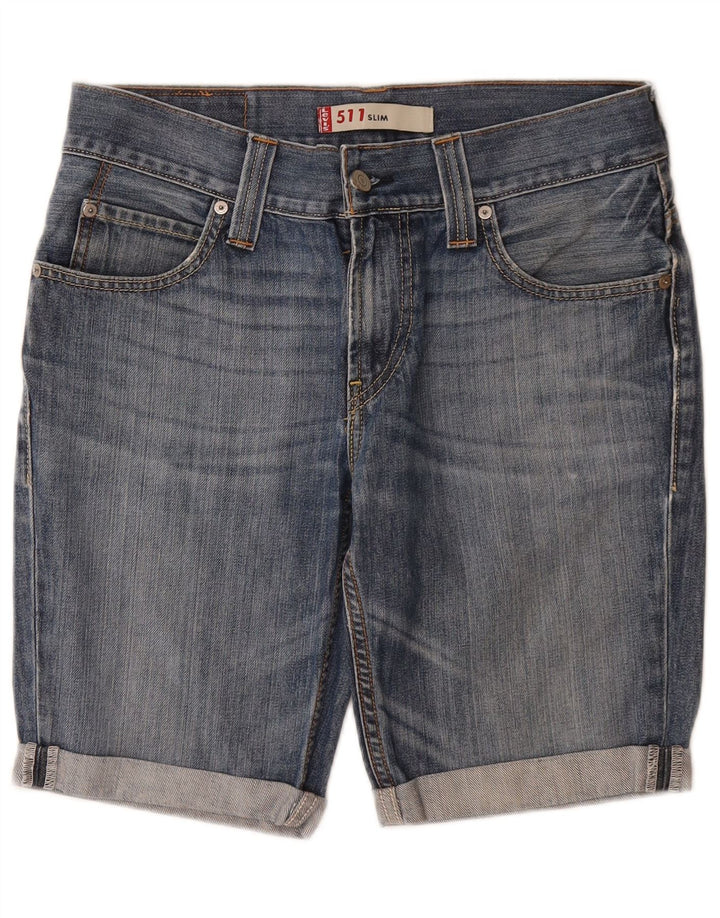 Męskie spodenki jeansowe LEVI'S 511 W32 Średnioniebieskie, bawełniane