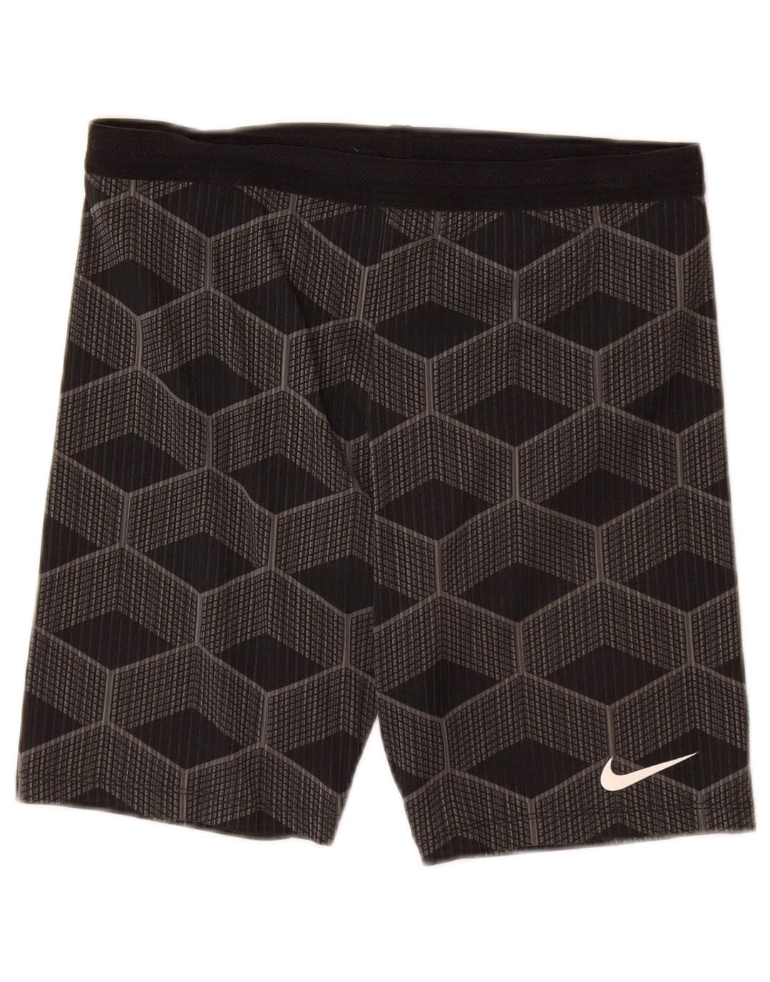 Męskie spodenki sportowe Nike, duże, szare, geometryczne