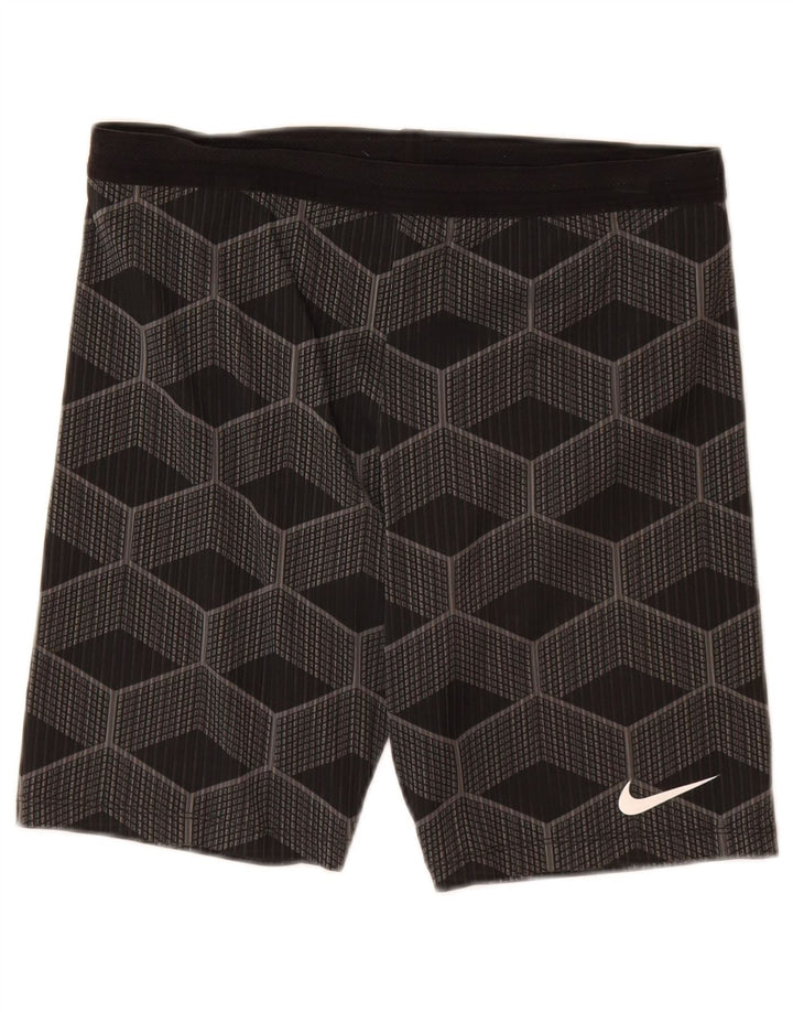 Męskie spodenki sportowe Nike, duże, szare, geometryczne