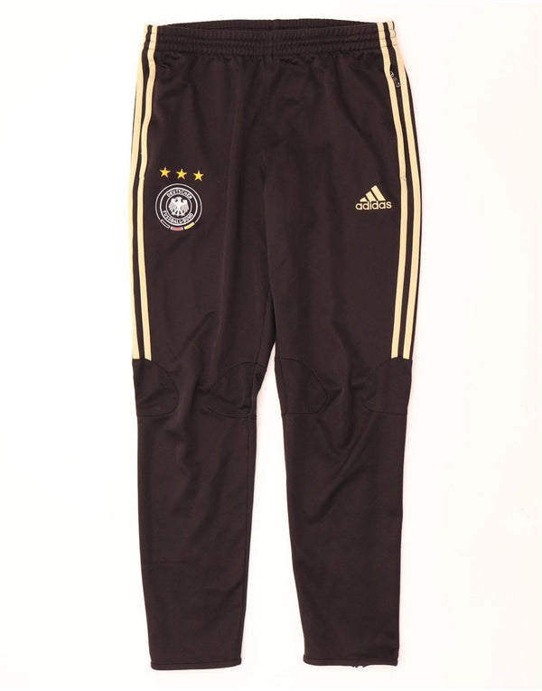 Męskie spodnie dresowe Adidas Deutscher Fussball Bund UK 42/44, duże czarne
