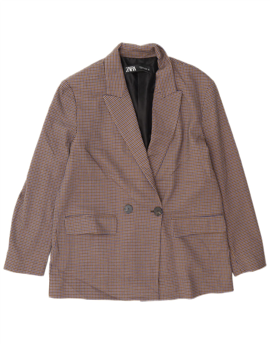 Damska marynarka oversize Zara UK 10, mała, wielobarwna pepitka