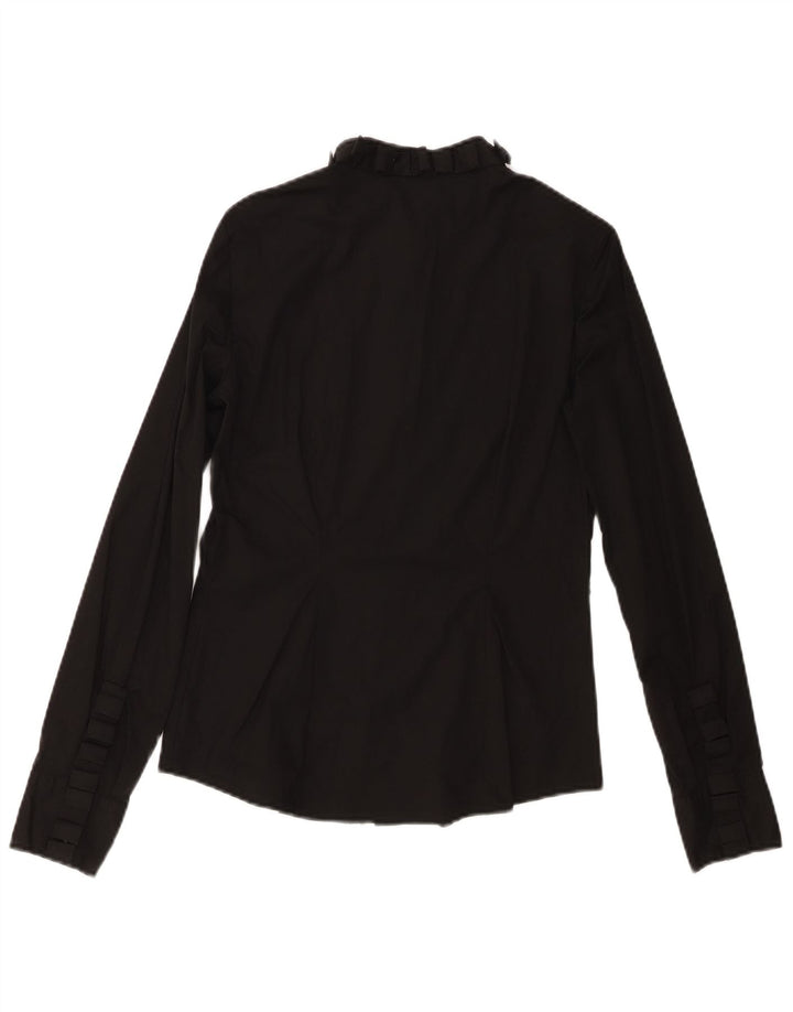 AMY GEE Womens Shirt Blouse IT 46 Large Black
