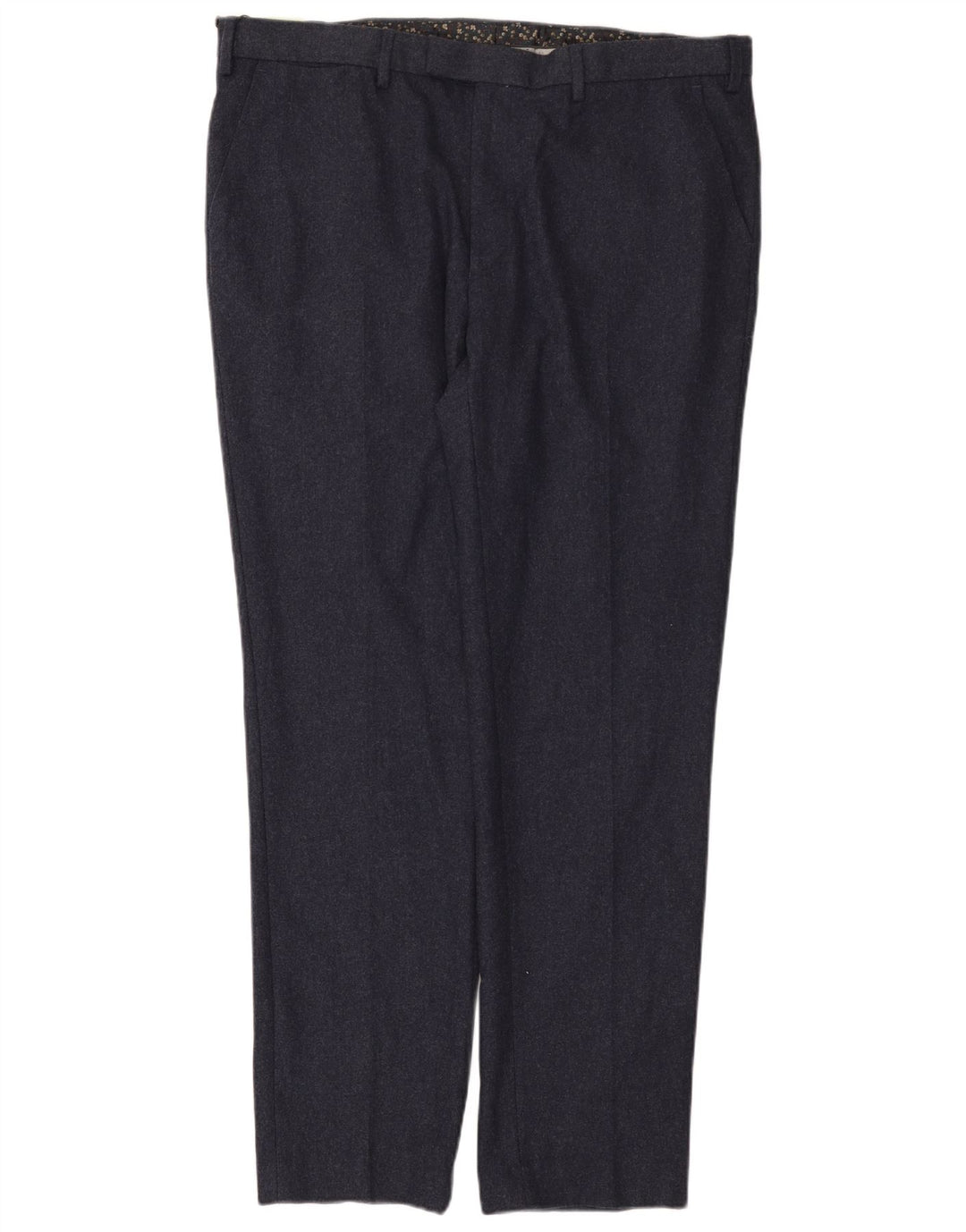 Marks & Spencer Męskie spodnie typu slim chino W40 L33 Granatowa wełna