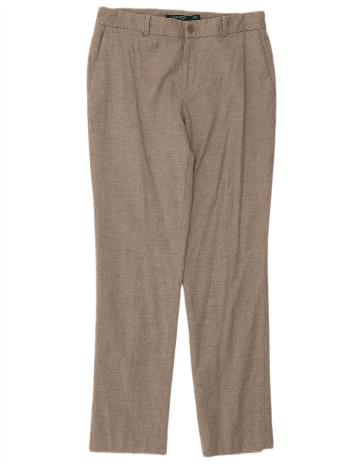 Damskie spodnie chino Ralph Lauren US 8 Medium W32 L30 Szara wełna