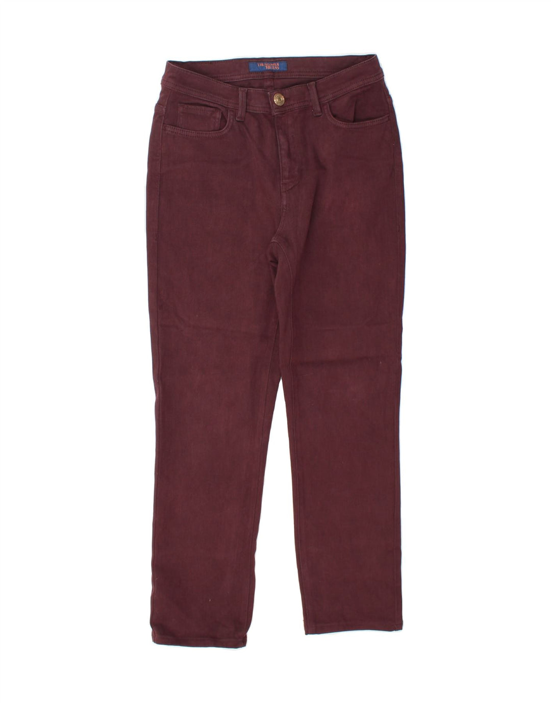 TRUSSARDI Mens Slim Jeans W30 L27 Burgundy Vintage Trussardi and Second-Hand Trussardi from Messina Hembry 