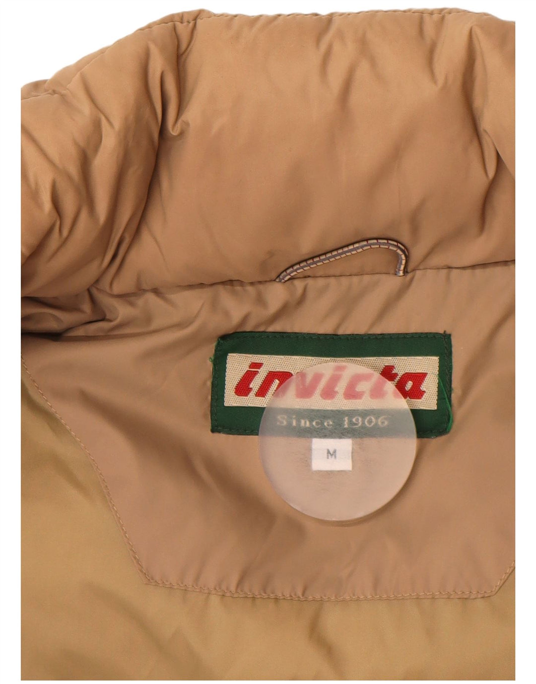Męski ocieplany płaszcz Invicta UK 38, średni beż, poliamid