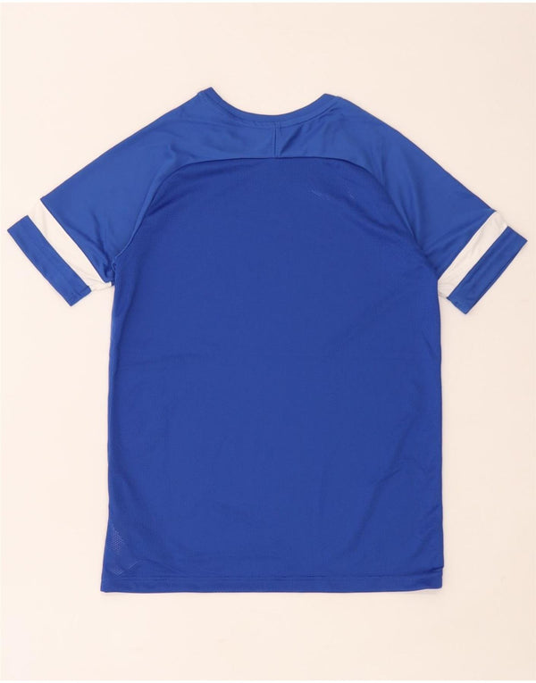Chłopięcy T-shirt Nike Dri Fit, 13-14 lat, XL, niebieski, poliester z blokami kolorów