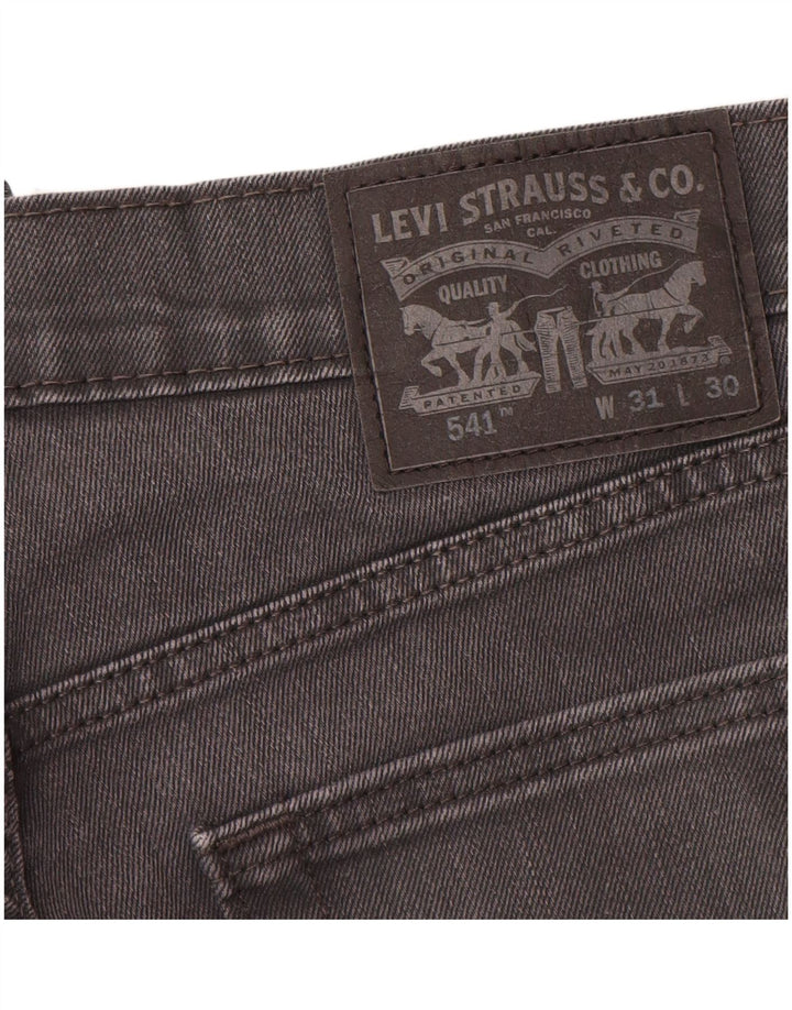 Męskie jeansy Levi's 541 Tapered W31 L30 Szara bawełna