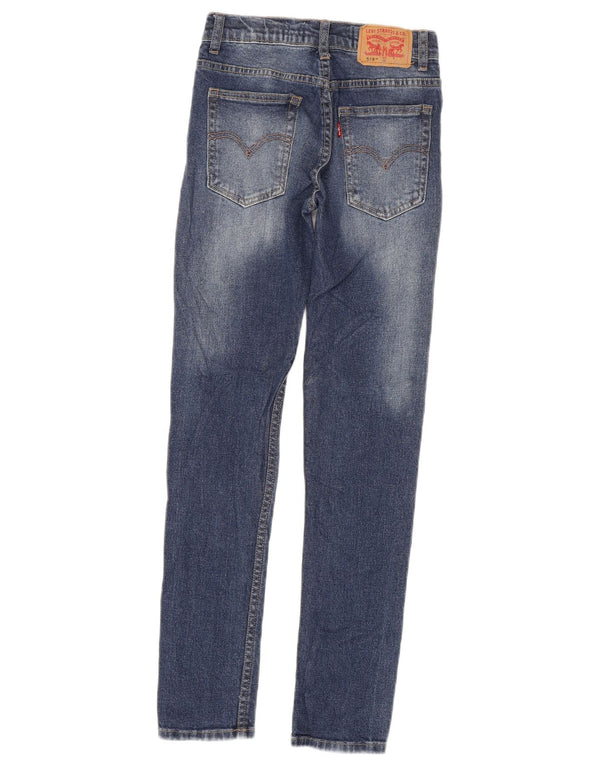 Levi's Boys 519 Obcisłe dżinsy 11-12 lat W24 L29 Niebieskie bawełniane