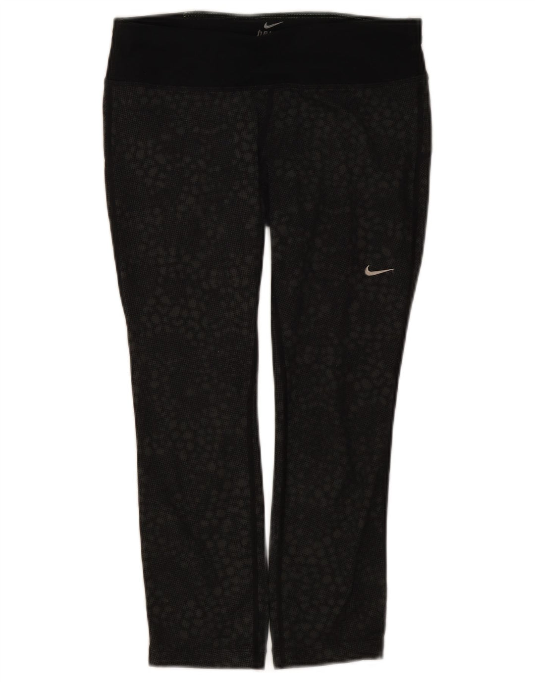 Damskie legginsy Nike Dri Fit UK 10, małe czarne geometryczne