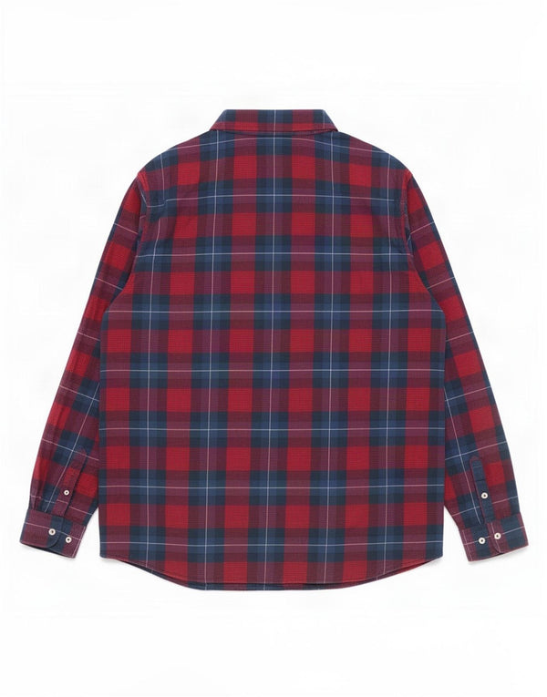 Timberland Mens Slim Fit Flannel Shirt 2XL Navy Blue Check Cotton