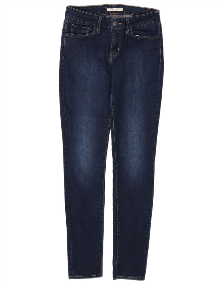 Damskie jeansy LEVI'S 711 Skinny W27 L32 Granatowa bawełna