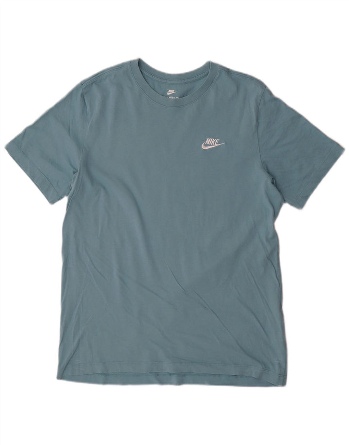 T-shirt męski Nike, bawełniany, średni niebieski