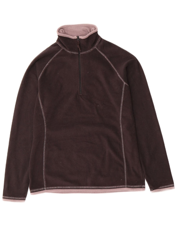 Damski sweter polarowy Mountain Warehouse z zamkiem błyskawicznym UK 10, mały, czarny