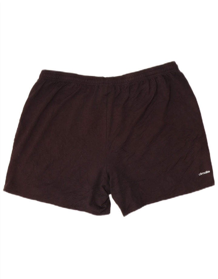 Męskie spodenki sportowe Adidas Climalite, duże, czarne, z blokami kolorów, z poliestru