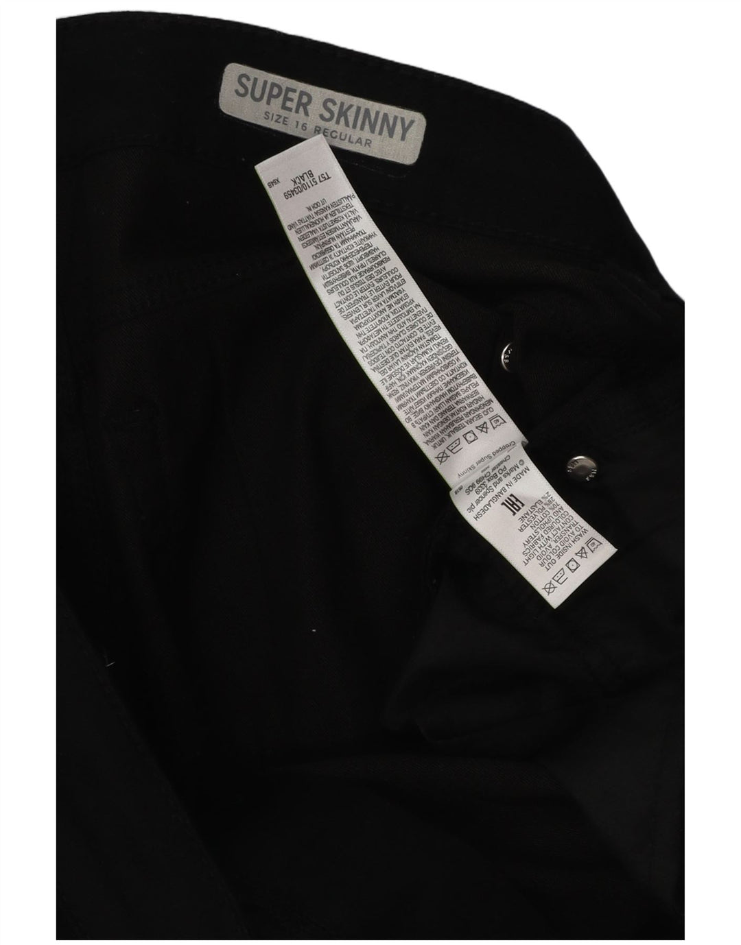 Marks & Spencer Damskie Regularne Jeansy Capri UK 16 Duże W38 L21 Czarne