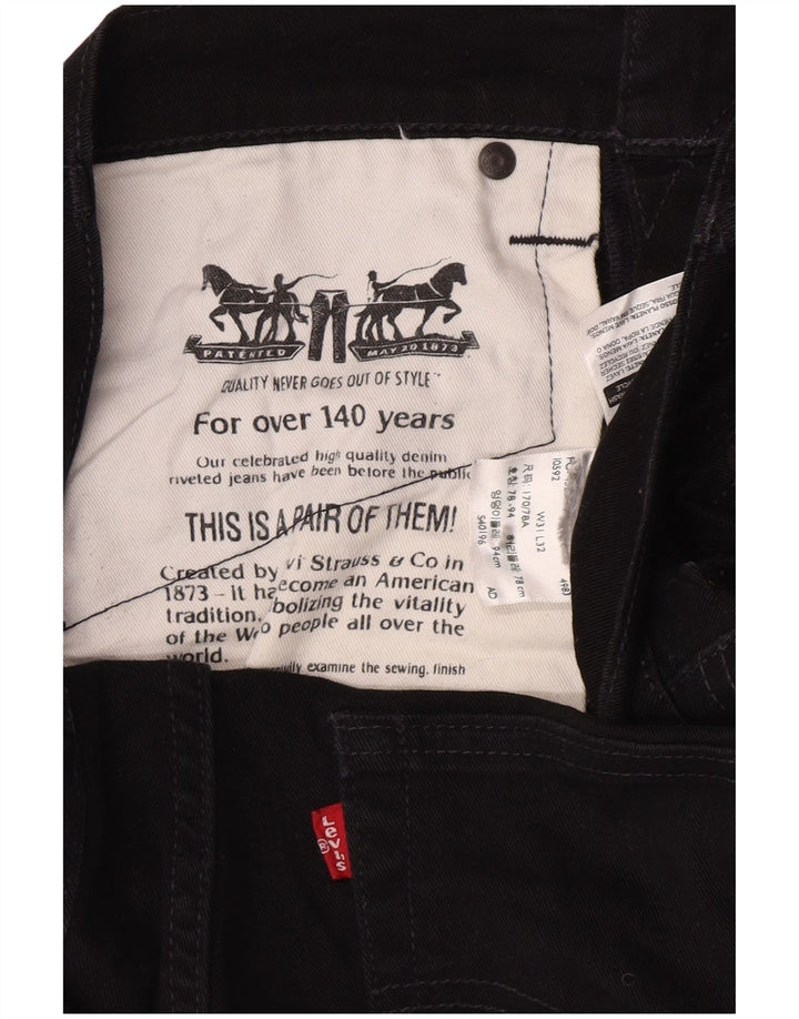 Męskie jeansy slim fit Levi's W31 L27 czarne