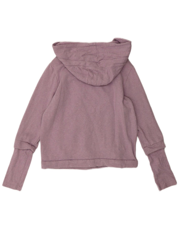 ADIDAS Womens Hoodie Jumper UK 18 XL Purple Cotton