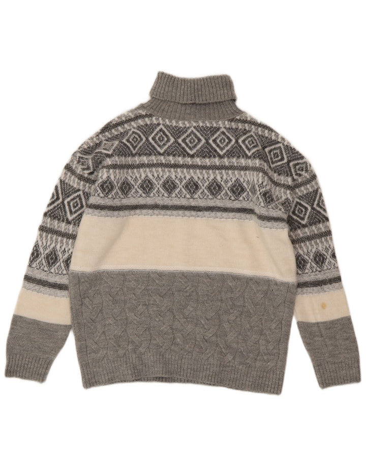 Sweter damski Marks & Spencer z wywijanym dekoltem, UK 14, średni szary
