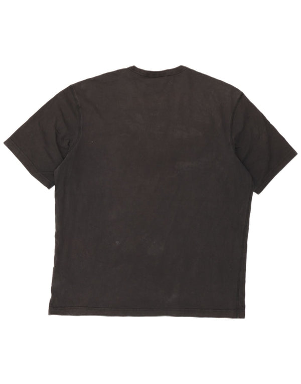 Męska koszulka Adidas z grafiką o regularnym kroju, duża, czarna, bawełniana