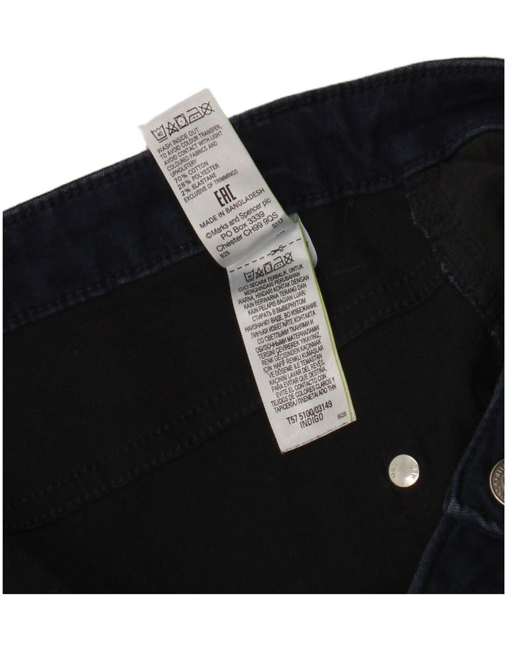 Marks & Spencer Damskie Cropped Jeans UK 12 Medium W32 L21 Granatowa bawełna