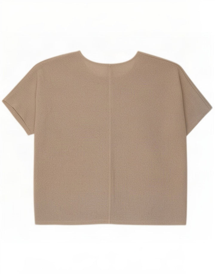 Damska bluzka oversize Zara UK 14, średnioszara wiskoza