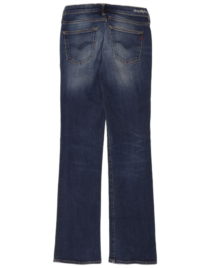 Damskie jeansy Bootcut Replay W27 L34 Niebieskie bawełniane