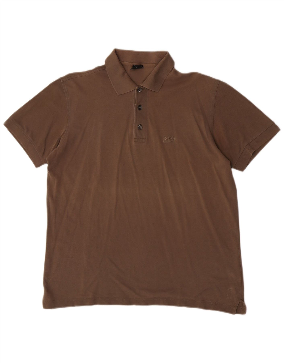 Męska koszulka polo Hugo Boss, mała, brązowa, bawełniana