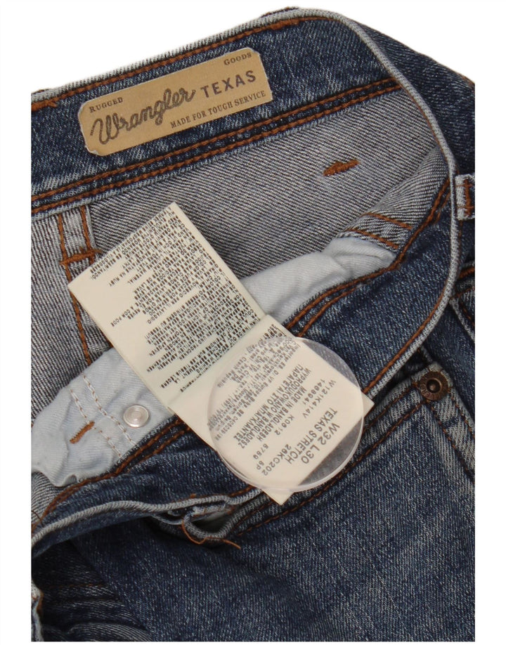 Męskie jeansy Wrangler Texas Straight W32 L30 Niebieskie bawełniane