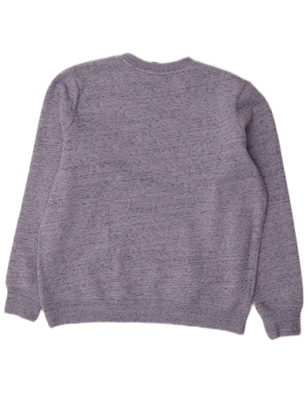 Damski sweter oversize Superdry UK 12, średni niebieski nakrapiany