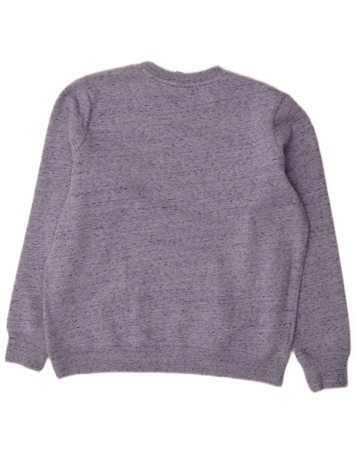 Damski sweter oversize Superdry UK 12, średni niebieski nakrapiany