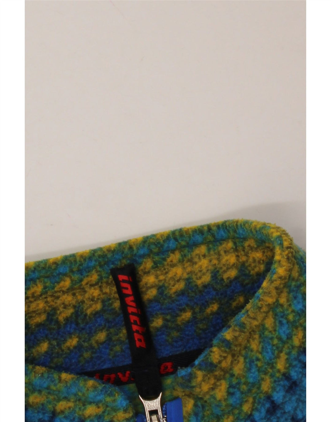 INVICTA Męski sweter polarowy z zamkiem błyskawicznym, dużymi, wielokolorowymi paskami