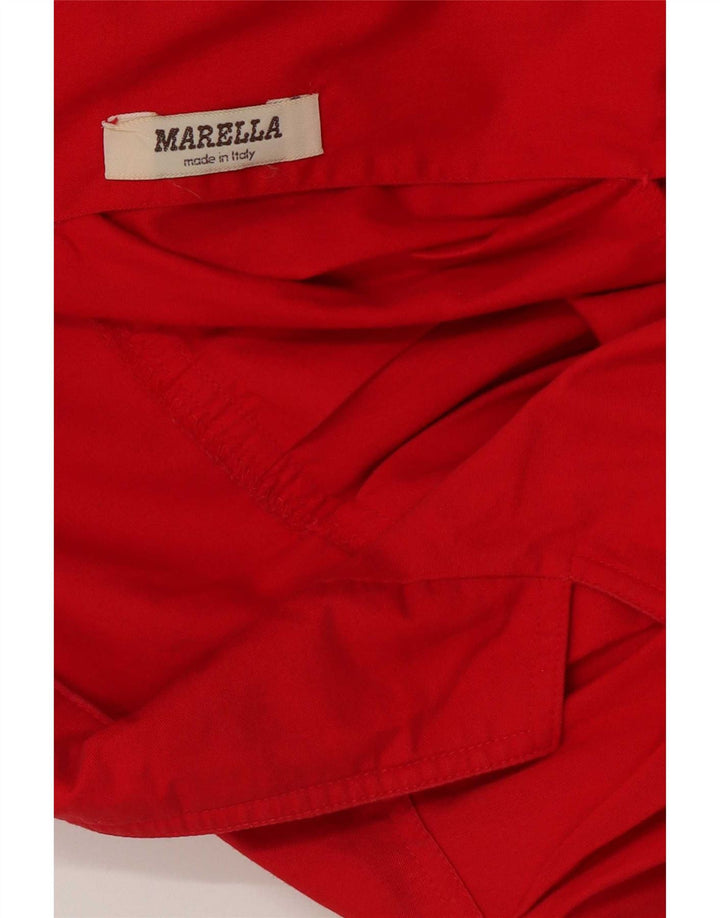 Damska kurtka bomberka Marella Crop Wrap UK 12, średnia czerwona