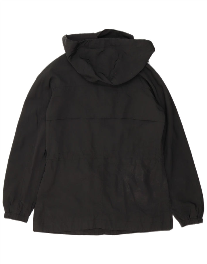 Damska kurtka wiatrówka Zara z kapturem, oversize UK 6 XS, czarny poliester