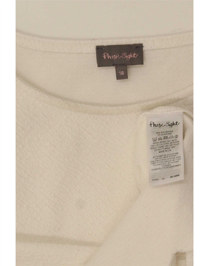 Bluzka damska Phase Eight, UK 18 XL, poliester w kolorze złamanej bieli