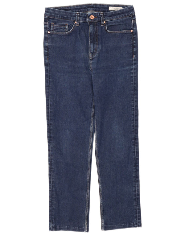 Marks & Spencer Damskie wąskie dżinsy UK 12 Medium W30 L26 Niebieskie bawełniane